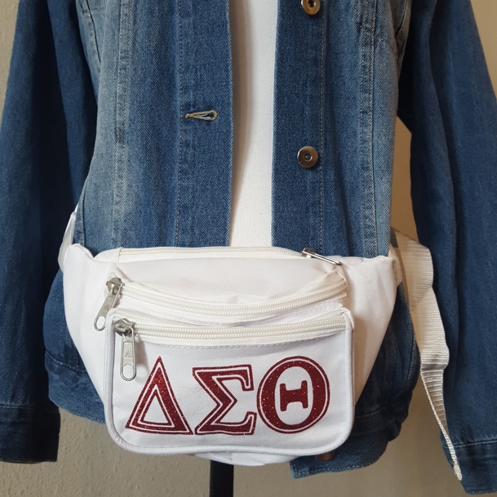 Delta sigma theta sorority fanny pack - Picture 3 of 7
